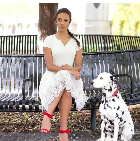 Downeast Sunshine Day Tea Dress XS Special Occassion Bridal Shower Classic Clean - Picture 1 of 2